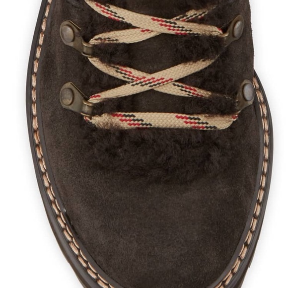 See By Chloe Fur- Lined Lace Up Boots - Picture 3 of 3